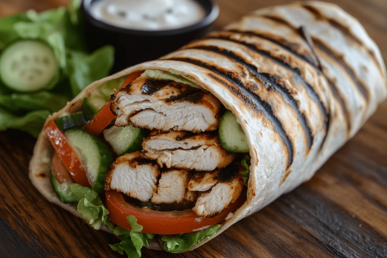 grilled chicken wrap