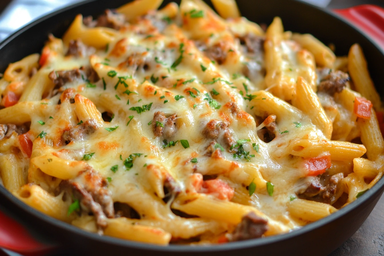 Philly Cheesesteak Pasta