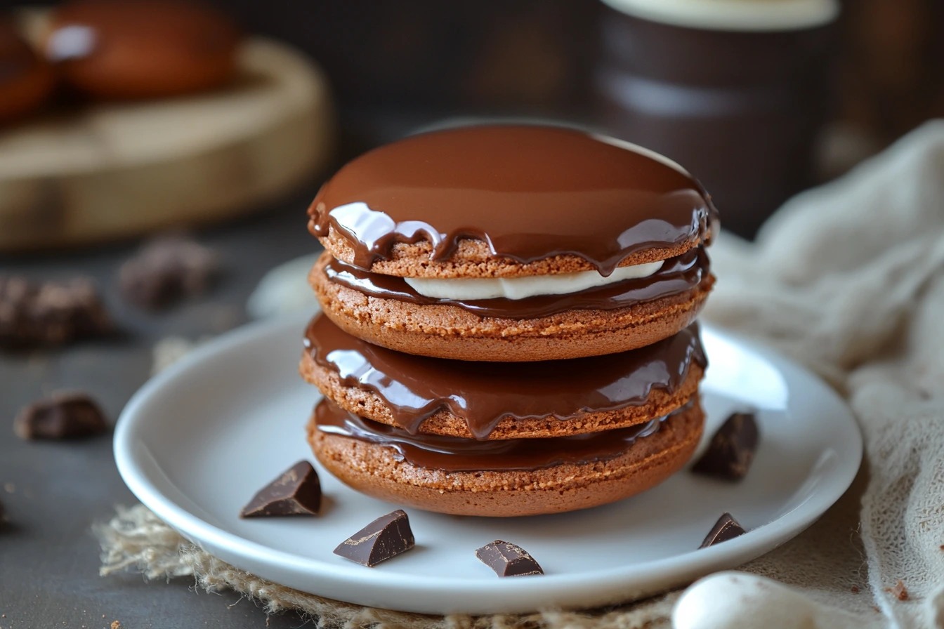 Step-by-step guide to making the perfect homemade Choco Pie, featuring rich chocolate and fluffy marshmallow filling