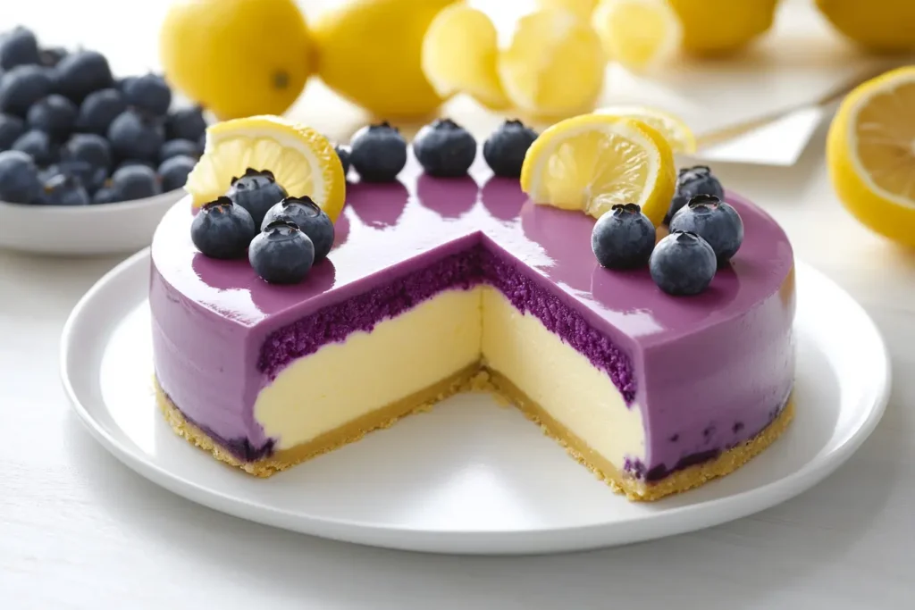 lemon blueberry cheesecake
