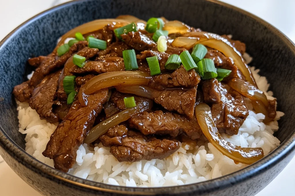 Chinese Beef and Onion Stir Fry
