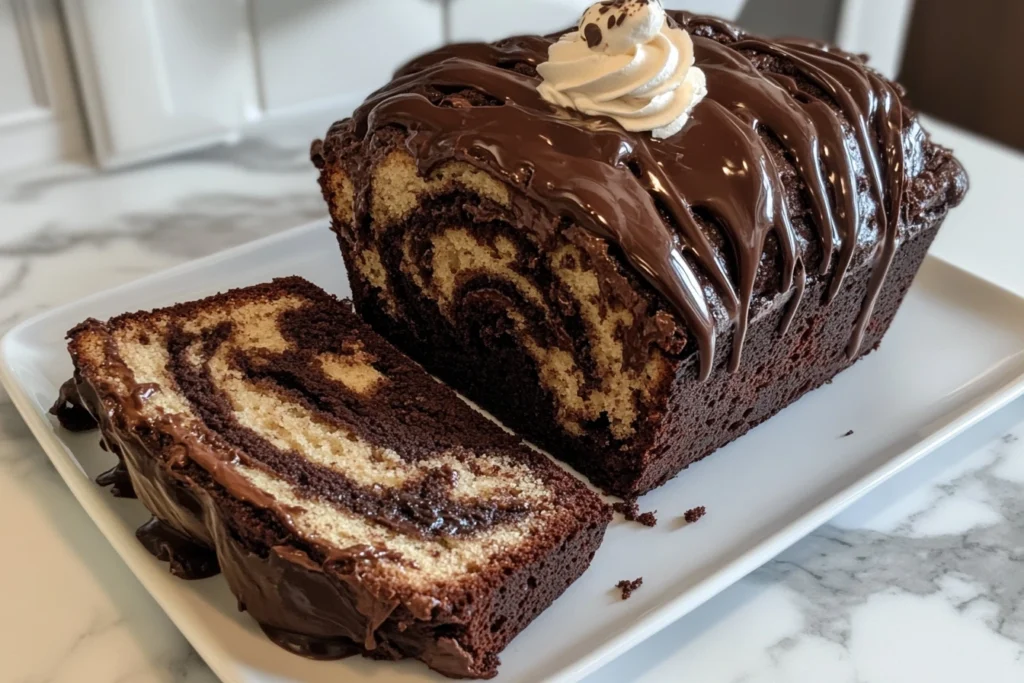 Hot Fudge Brownie Bread