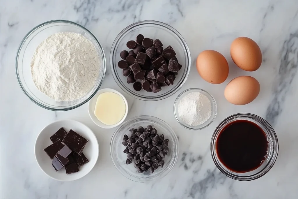 Hot Fudge Brownie Bread ingredients