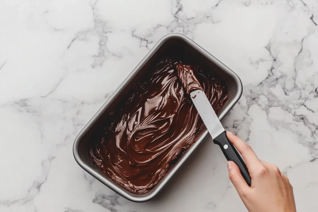 Hot Fudge Brownie Bread step 2