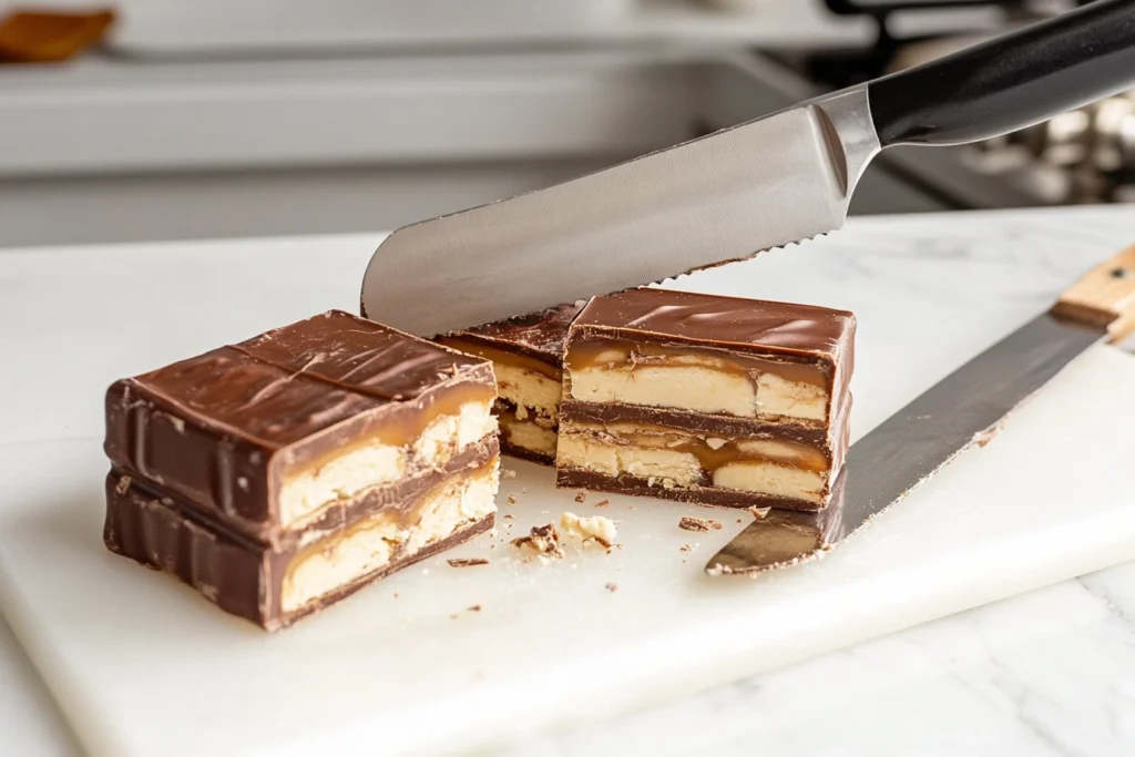 Milky Way Caramel Cheesecake Brownies step1