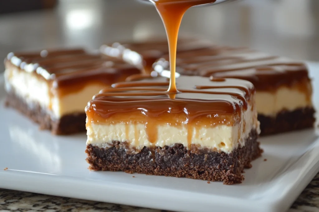 Milky Way Caramel Cheesecake Brownies