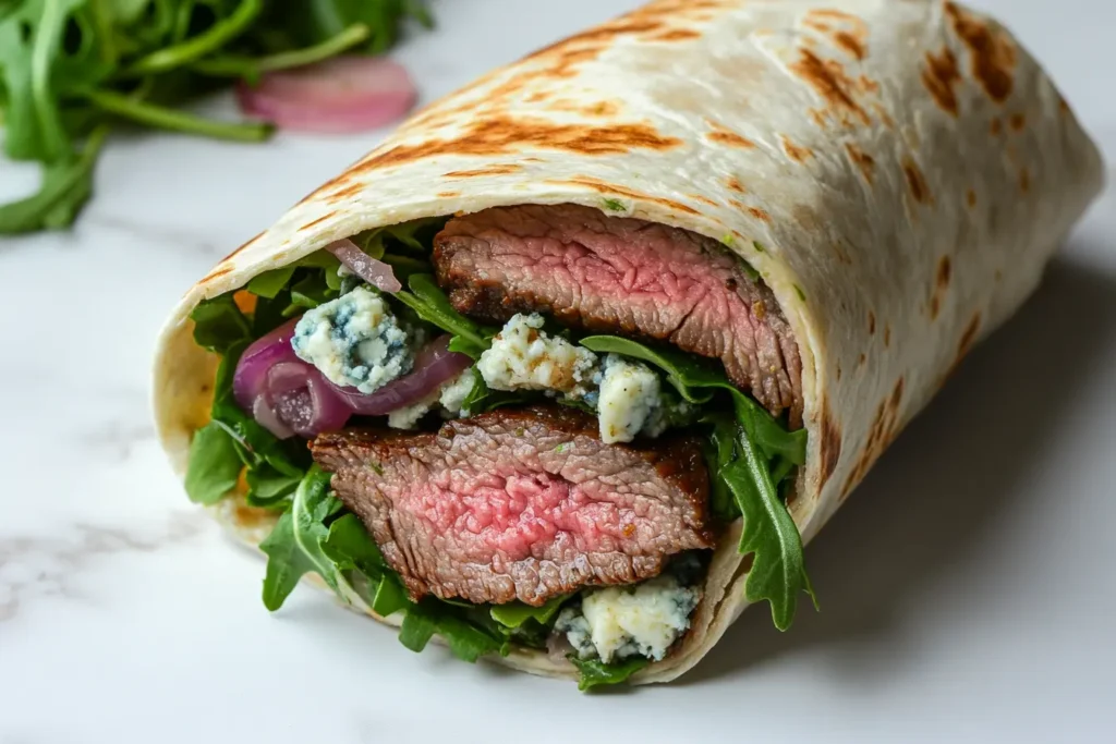 Steak and Blue Cheese Wraps