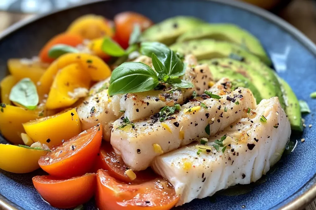 Coating swordfish steaks with marinade for swordfish recipe on a clean white table