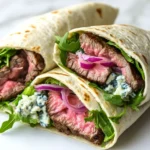Steak and Blue Cheese Wraps