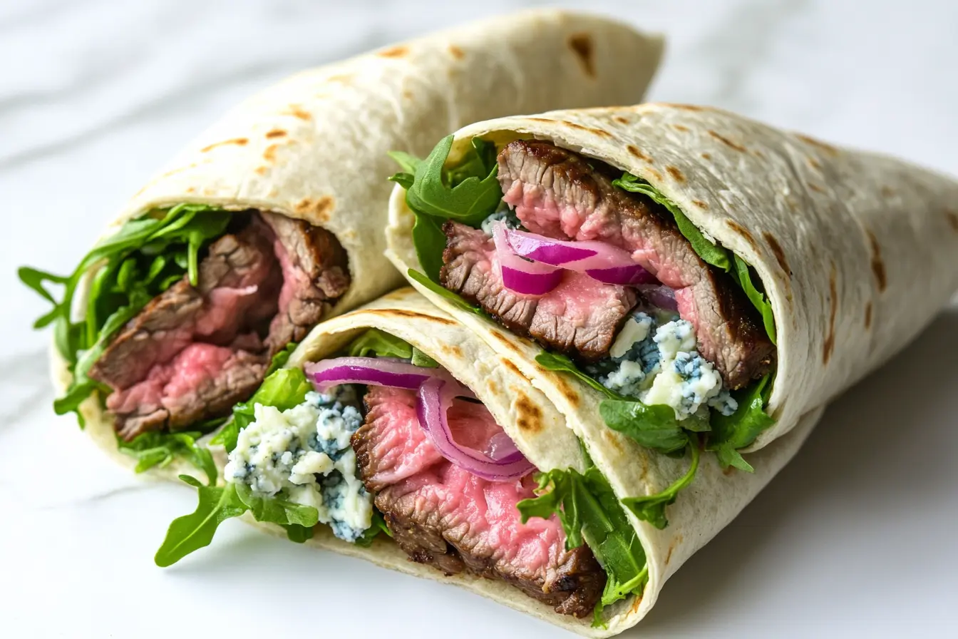 Steak and Blue Cheese Wraps