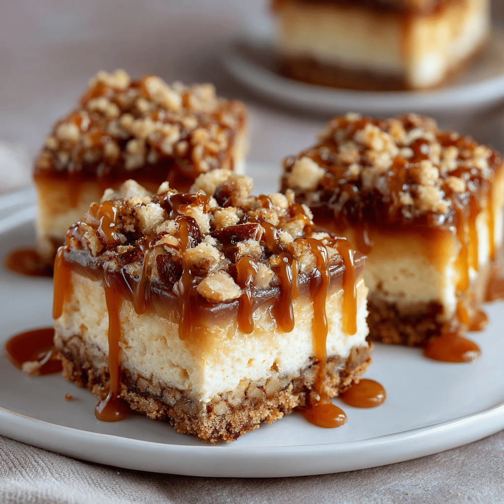 Caramel Apple Cheesecake Bars Recipe